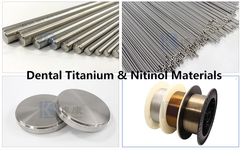 Materiály dentálního titanu a nitinolu pro implantátové a restorativní aplikace